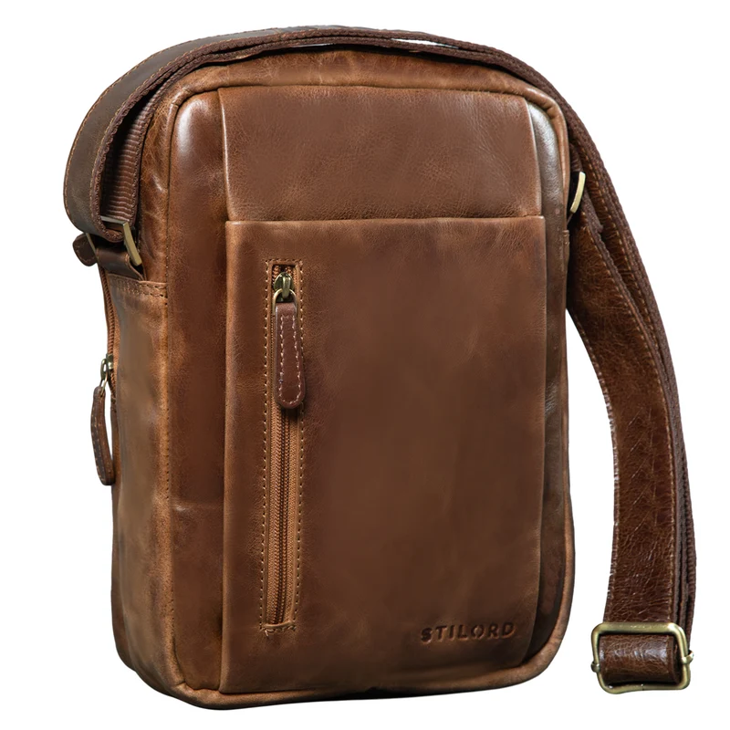 "Irving" Vintage Leder Tasche Klein