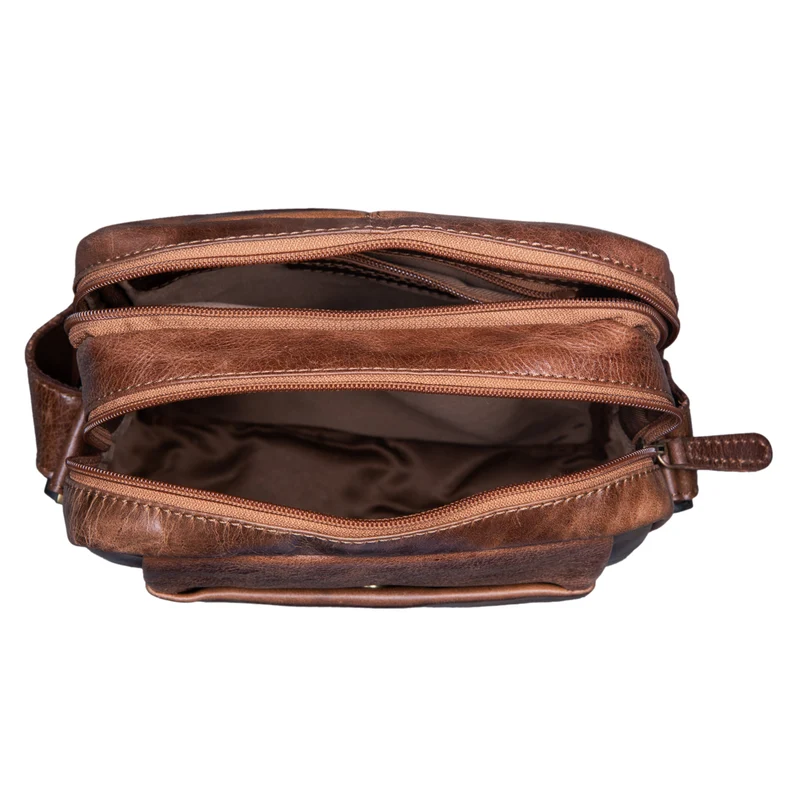 "Irving" Vintage Leder Tasche Klein