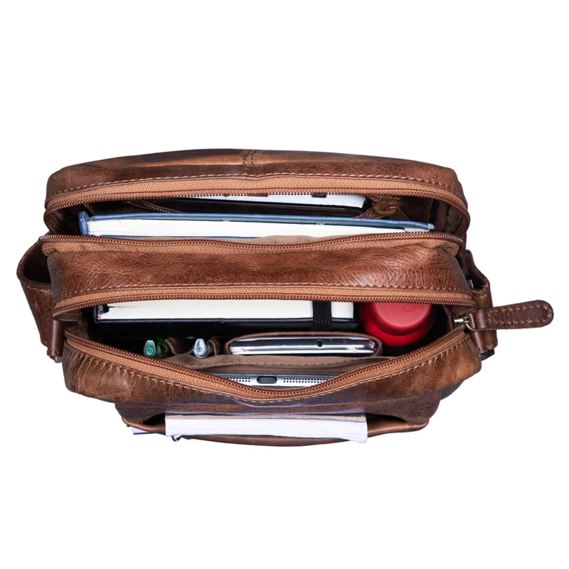 "Irving" Vintage Leder Tasche Klein