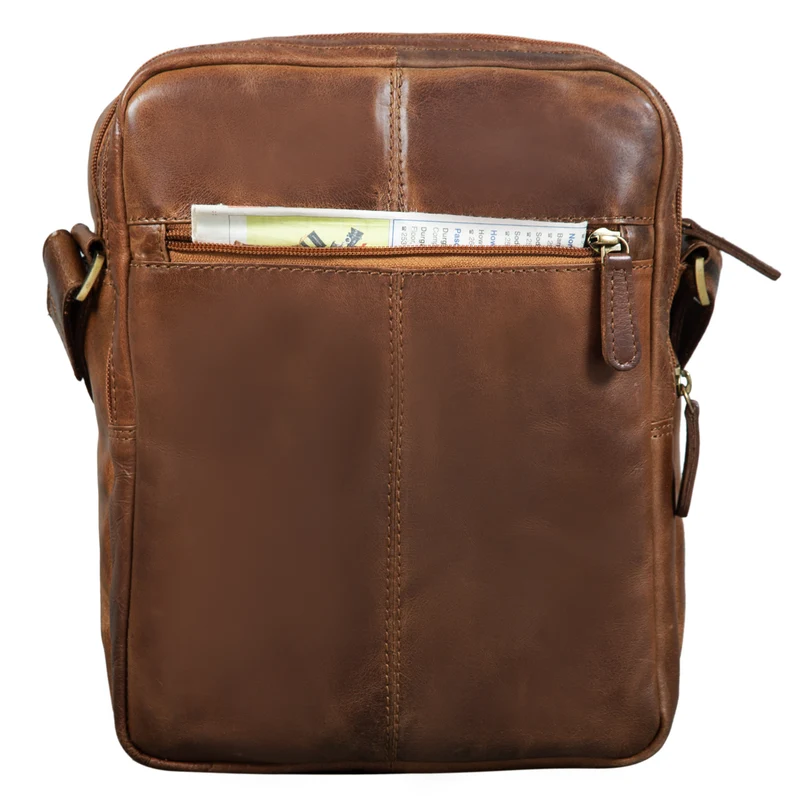"Irving" Vintage Leder Tasche Klein