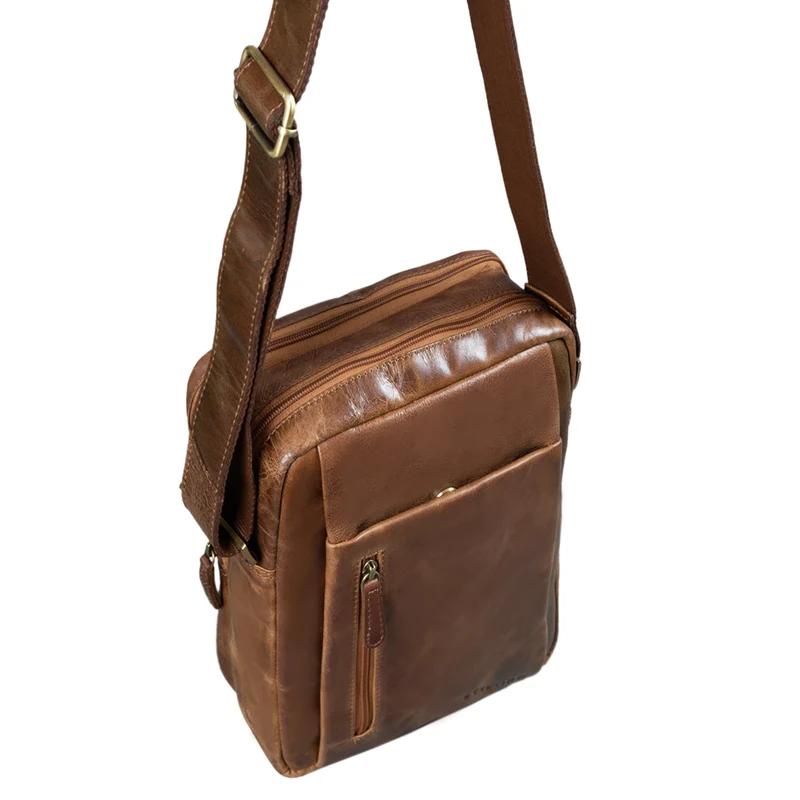 "Irving" Vintage Leder Tasche Klein