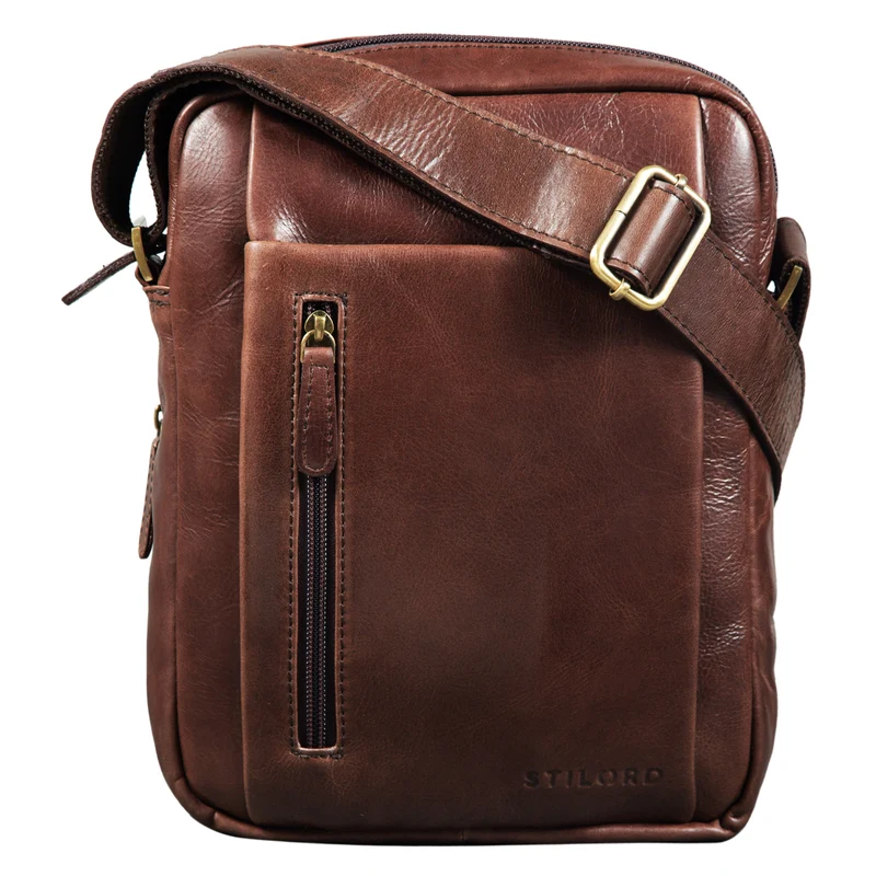 "Irving" Vintage Leder Tasche Klein