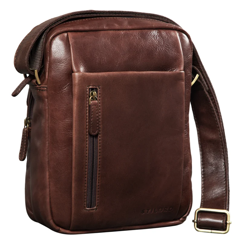"Irving" Vintage Leder Tasche Klein
