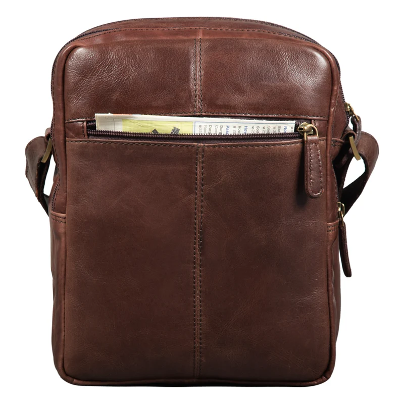 "Irving" Vintage Leder Tasche Klein