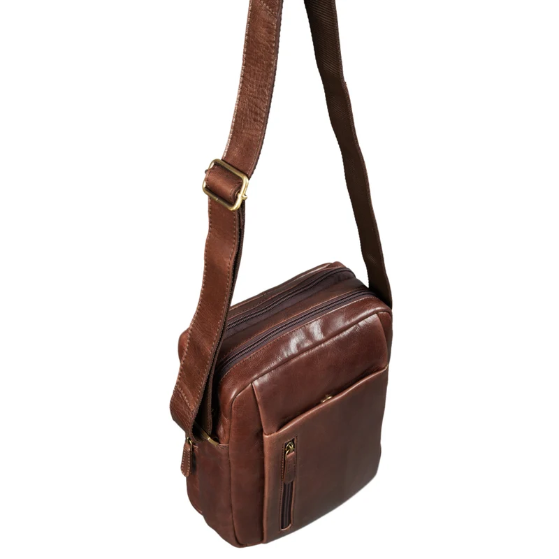 "Irving" Vintage Leder Tasche Klein