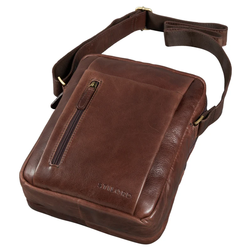 "Irving" Vintage Leder Tasche Klein