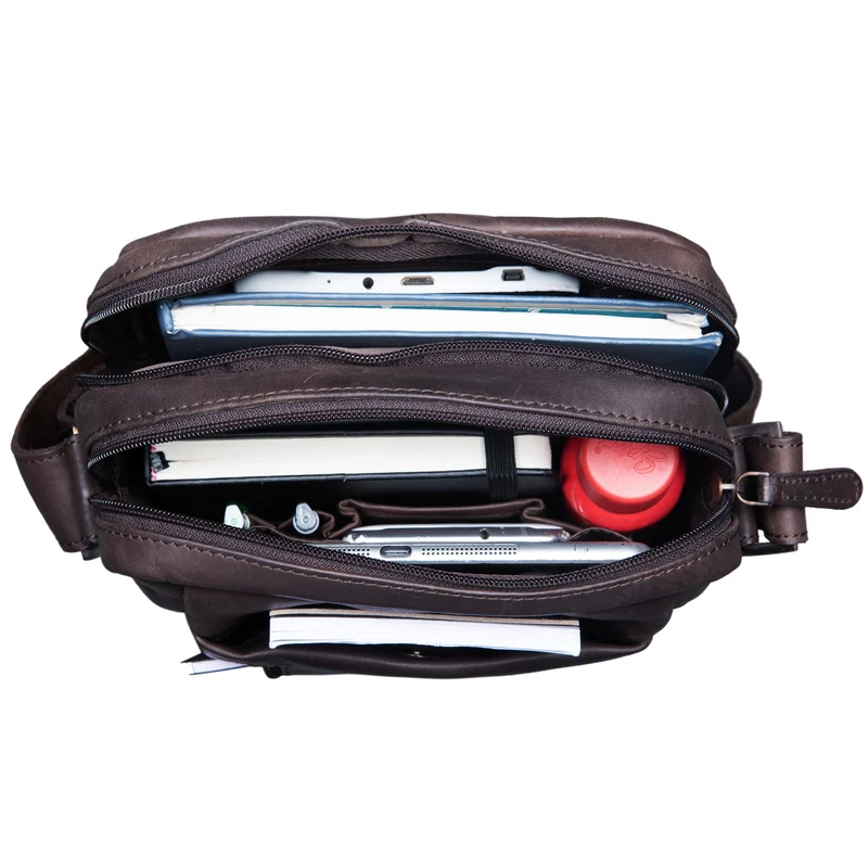 "Irving" Vintage Leder Tasche Klein