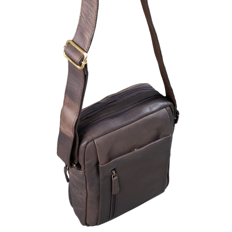 "Irving" Vintage Leder Tasche Klein