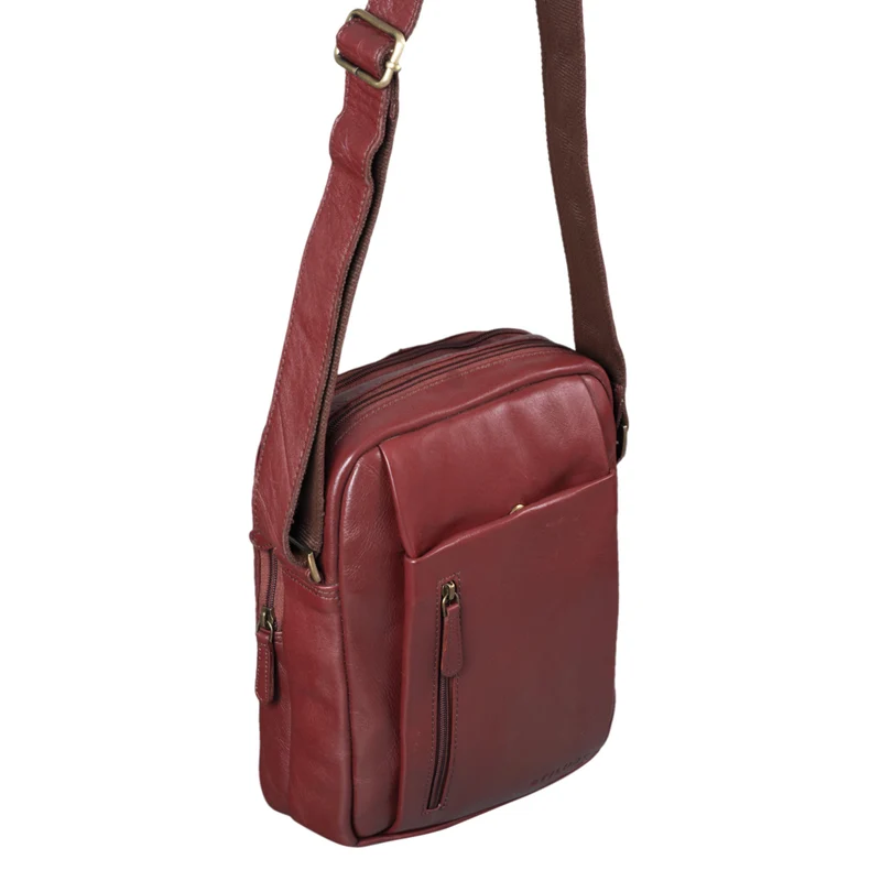 "Irving" Vintage Leder Tasche Klein