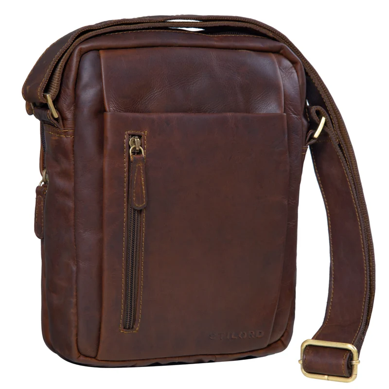 "Irving" Vintage Leder Tasche Klein