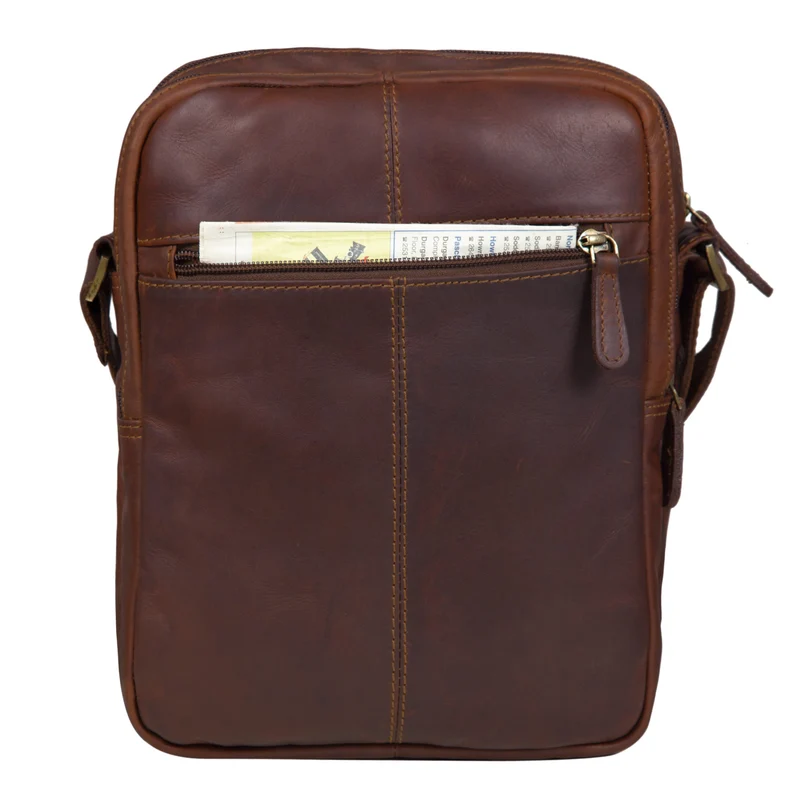 "Irving" Vintage Leder Tasche Klein