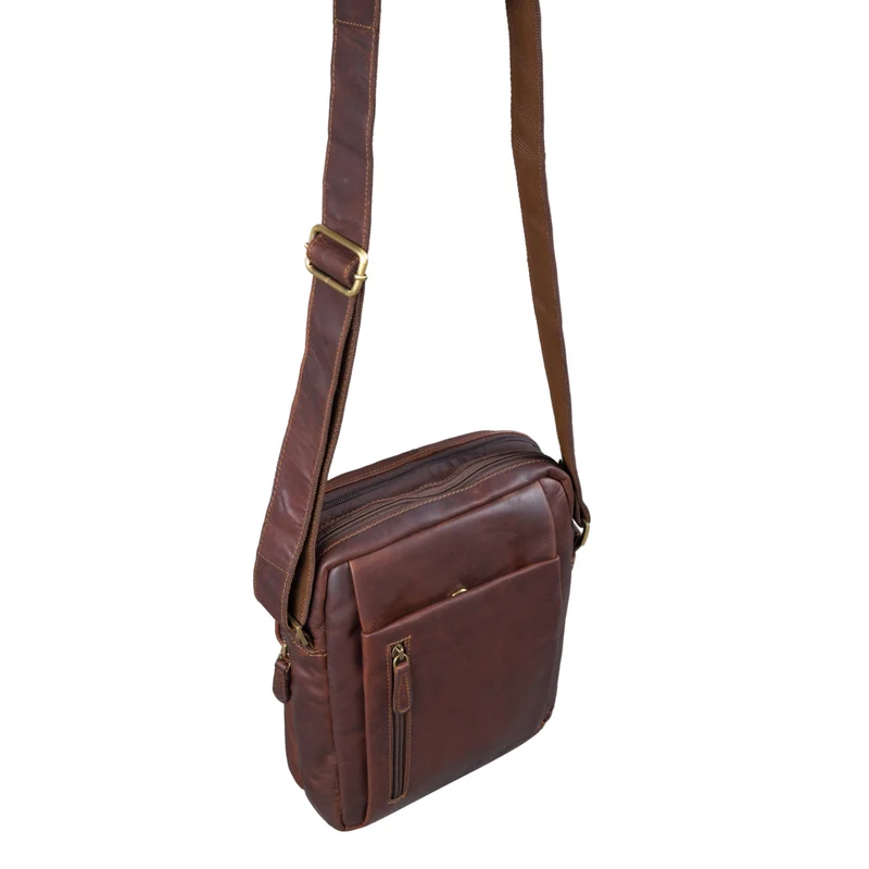 "Irving" Vintage Leder Tasche Klein