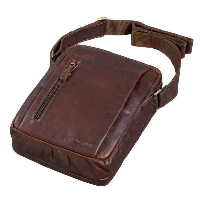 "Irving" Vintage Leder Tasche Klein