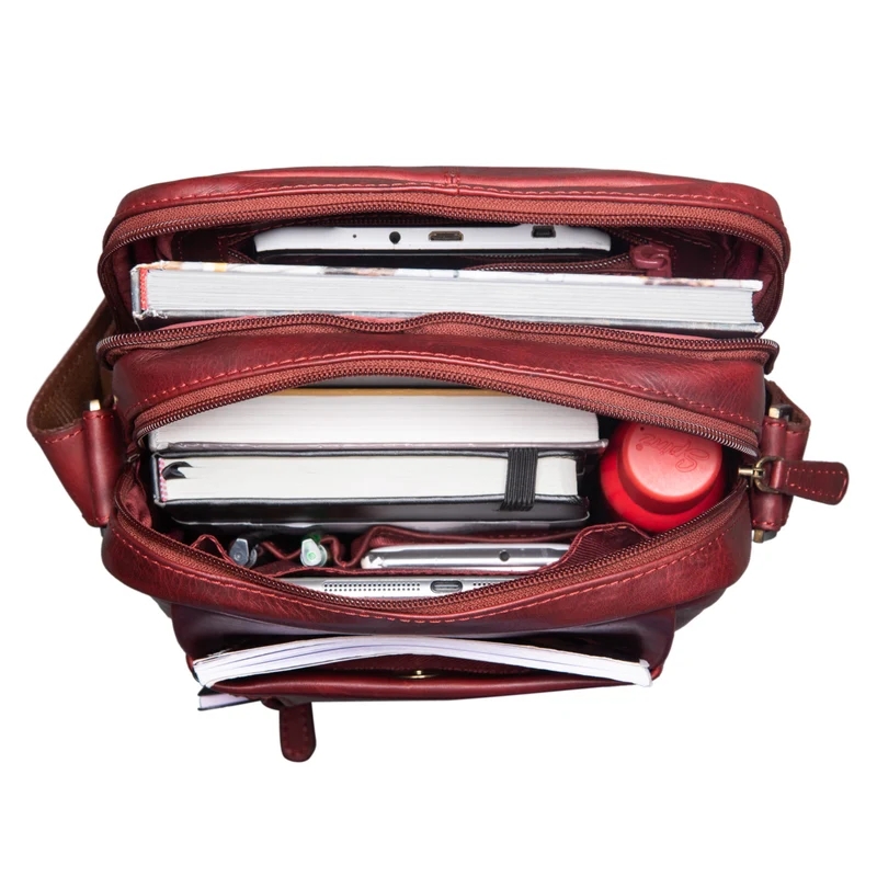 "Irving" Vintage Leder Tasche Klein