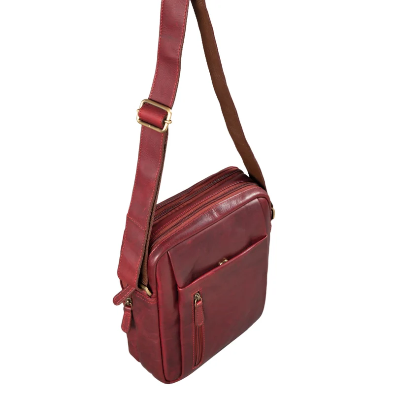 "Irving" Vintage Leder Tasche Klein