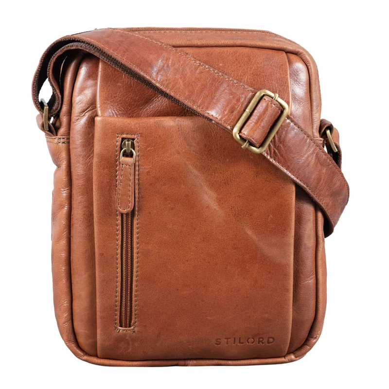 "Irving" Vintage Leder Tasche Klein