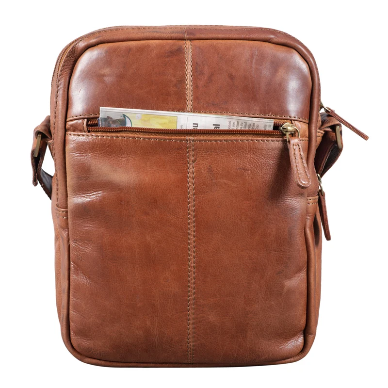 "Irving" Vintage Leder Tasche Klein