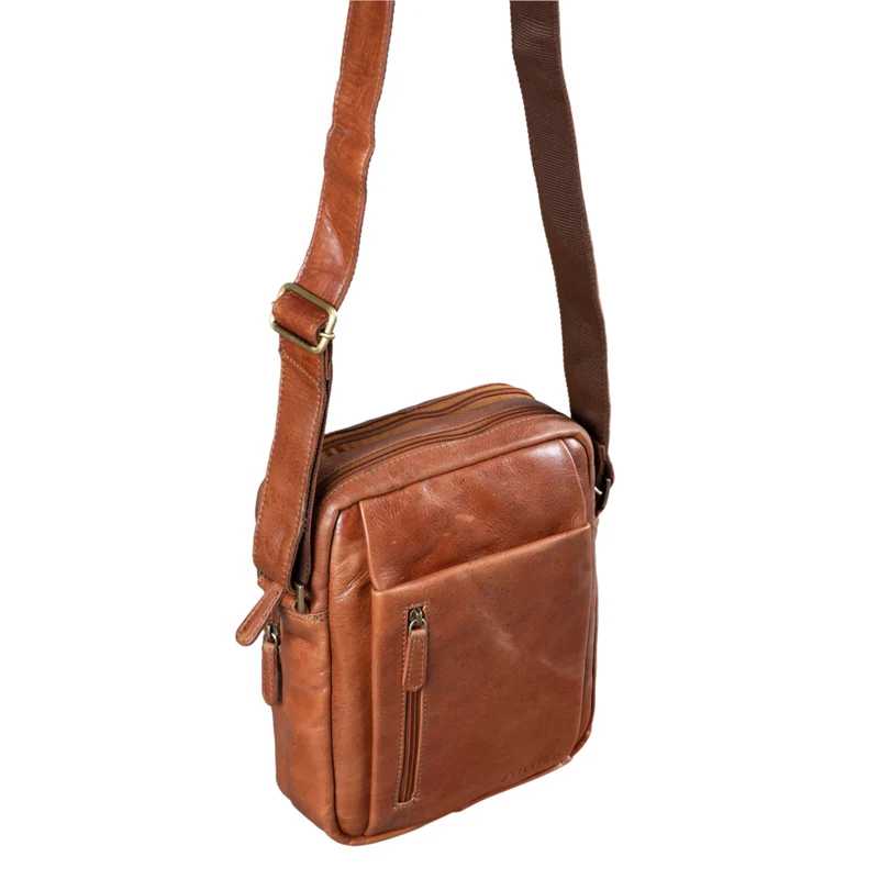 "Irving" Vintage Leder Tasche Klein