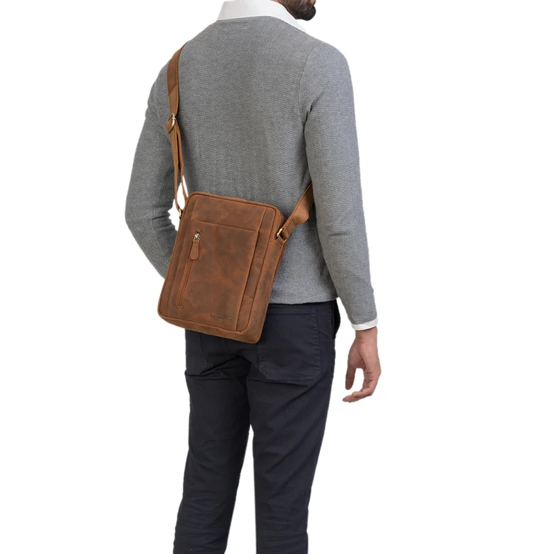 "Irving" Vintage Leder Tasche Klein