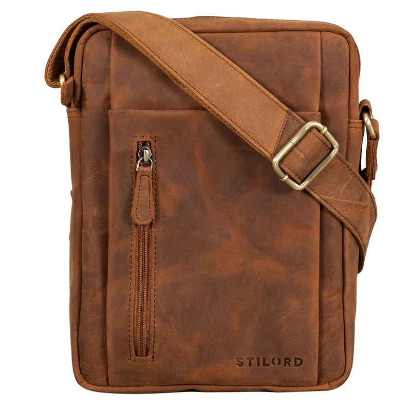"Irving" Vintage Leder Tasche Klein