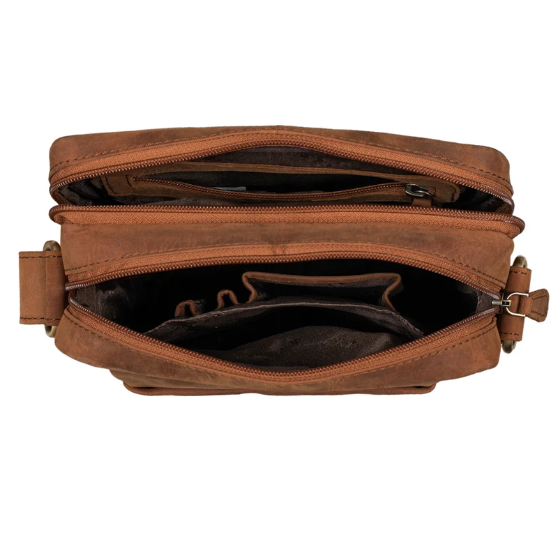 "Irving" Vintage Leder Tasche Klein