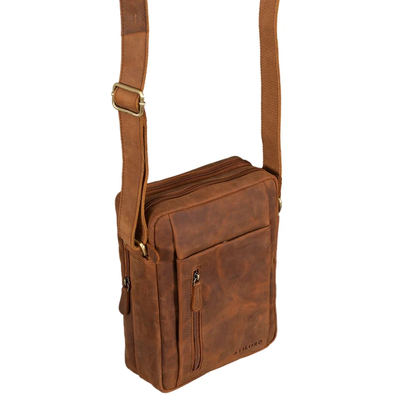"Irving" Vintage Leder Tasche Klein