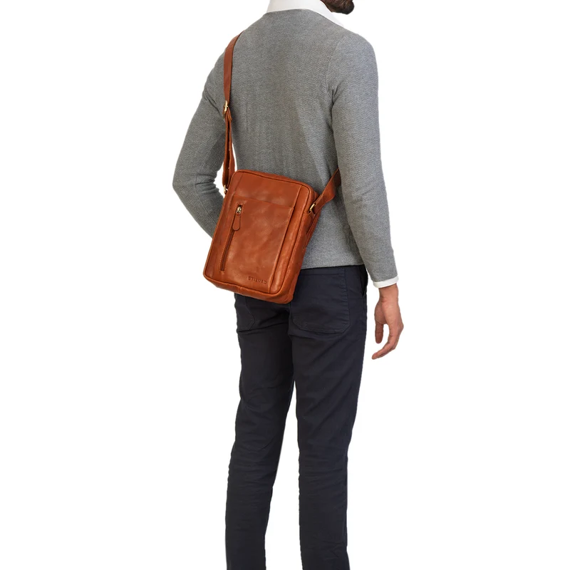 "Irving" Vintage Leder Tasche Klein