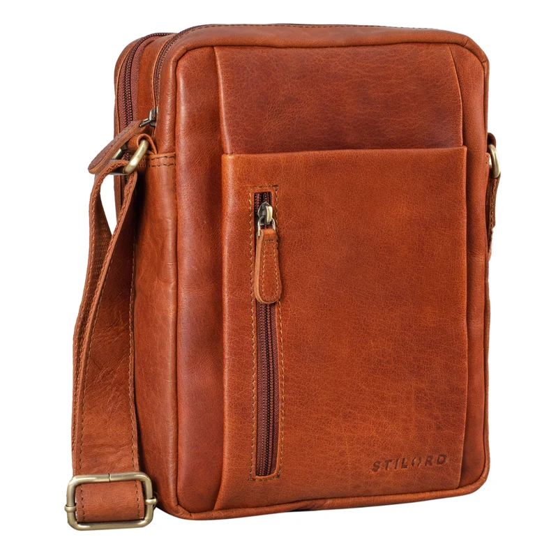"Irving" Vintage Leder Tasche Klein