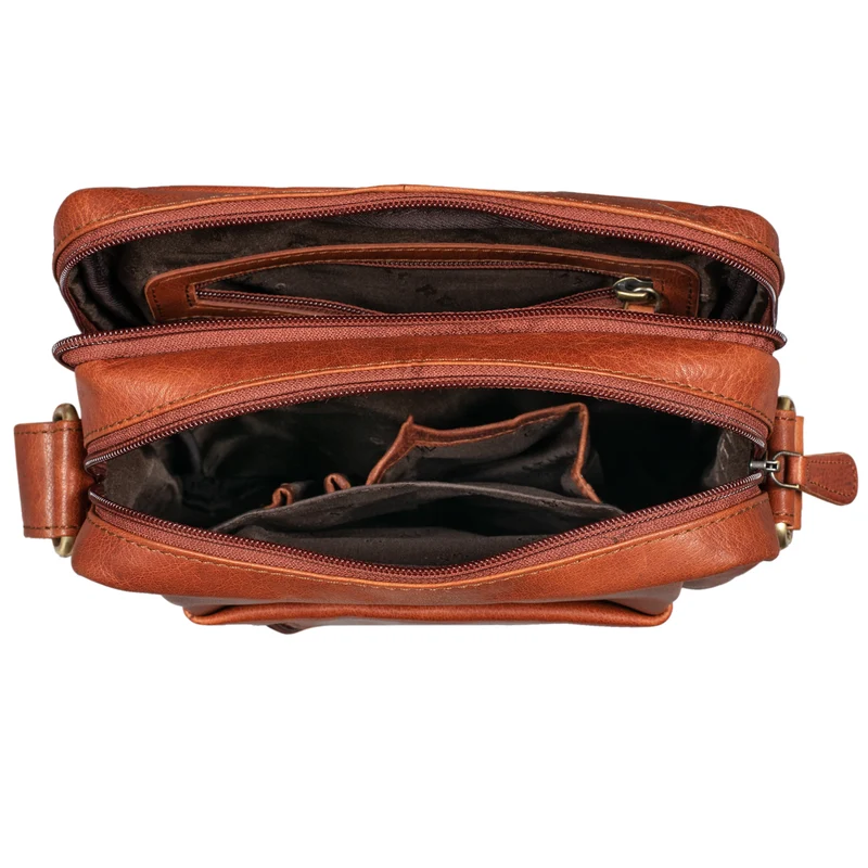 "Irving" Vintage Leder Tasche Klein