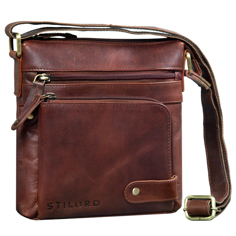 "Cameron" Kleine Leder Umhängetasche Vintage