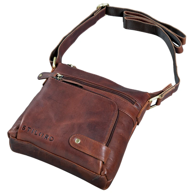 "Cameron" Kleine Leder Umhängetasche Vintage
