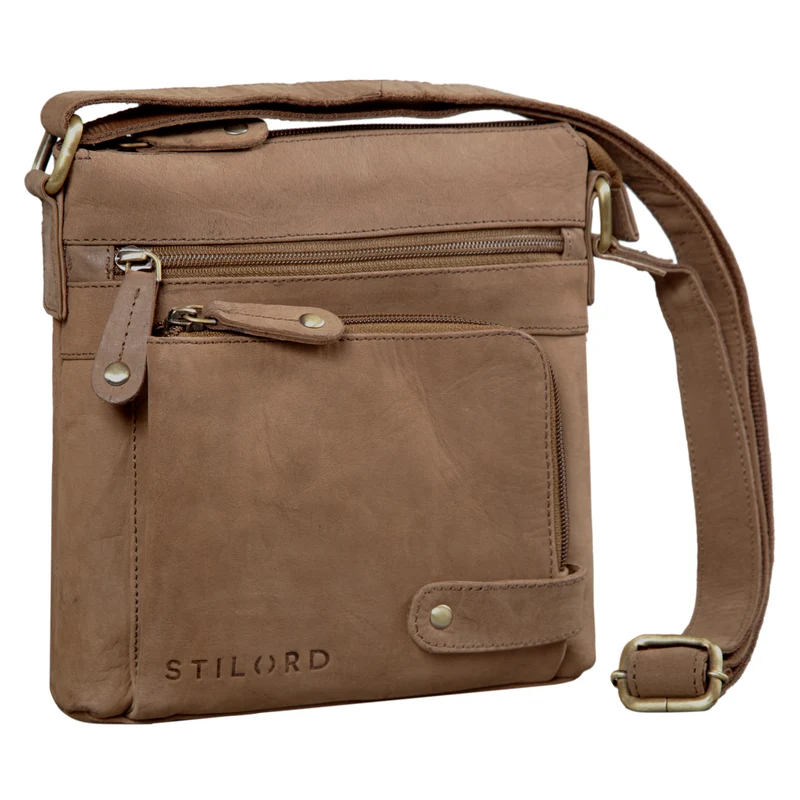 "Cameron" Kleine Leder Umhängetasche Vintage