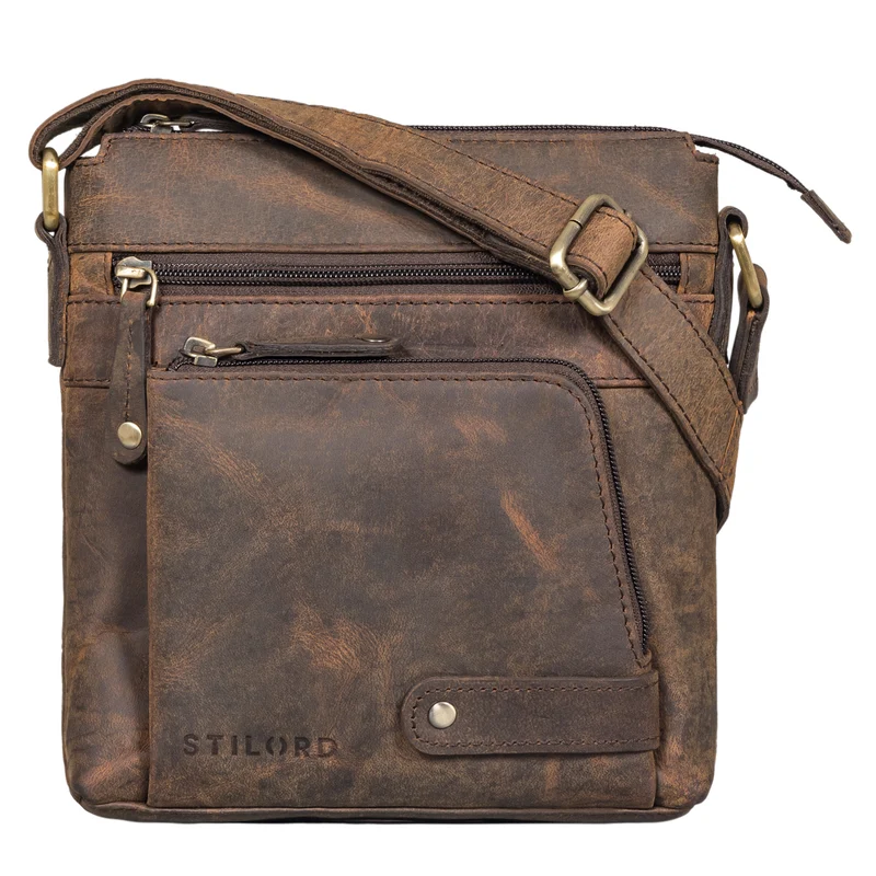 "Cameron" Kleine Leder Umhängetasche Vintage