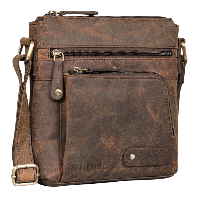 "Cameron" Kleine Leder Umhängetasche Vintage
