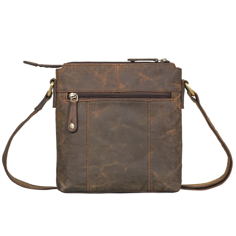 "Cameron" Kleine Leder Umhängetasche Vintage