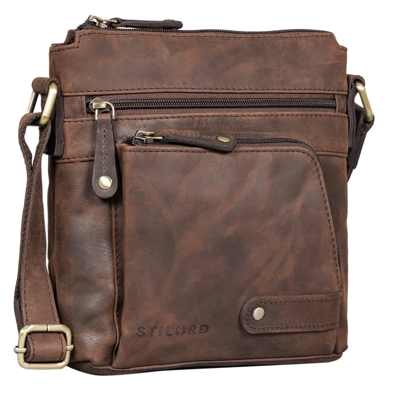 "Cameron" Kleine Leder Umhängetasche Vintage