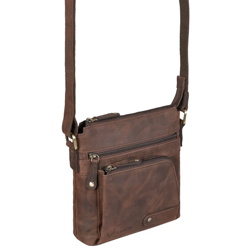 "Cameron" Kleine Leder Umhängetasche Vintage