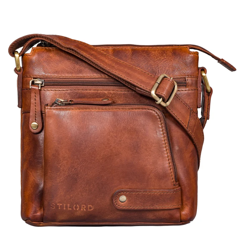 "Cameron" Kleine Leder Umhängetasche Vintage
