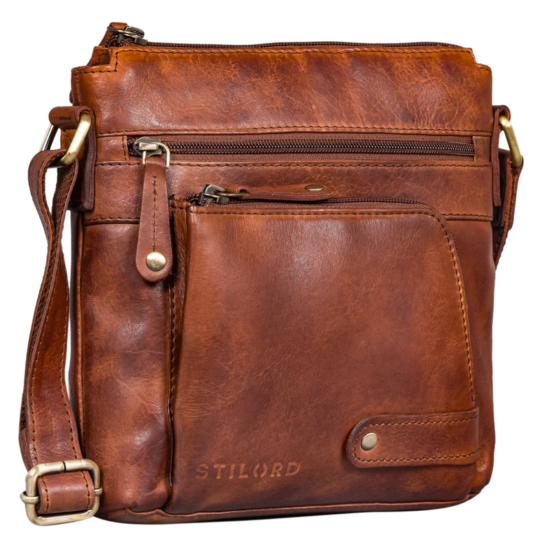 "Cameron" Kleine Leder Umhängetasche Vintage
