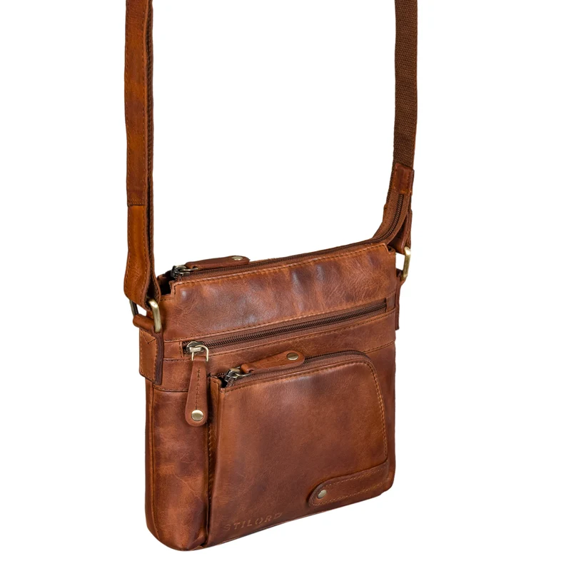 "Cameron" Kleine Leder Umhängetasche Vintage