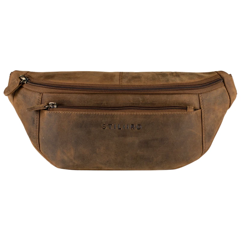 "Bryce" Bauchtasche Leder Gürteltasche Vintage