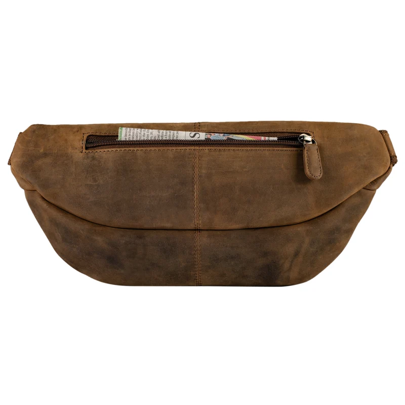 "Bryce" Bauchtasche Leder Gürteltasche Vintage
