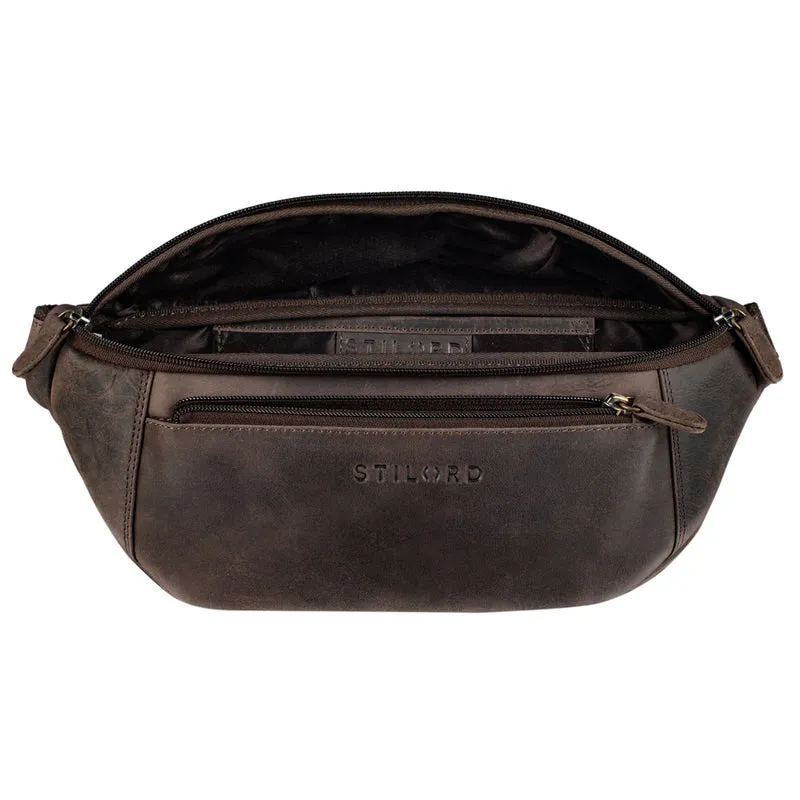 "Bryce" Bauchtasche Leder Gürteltasche Vintage