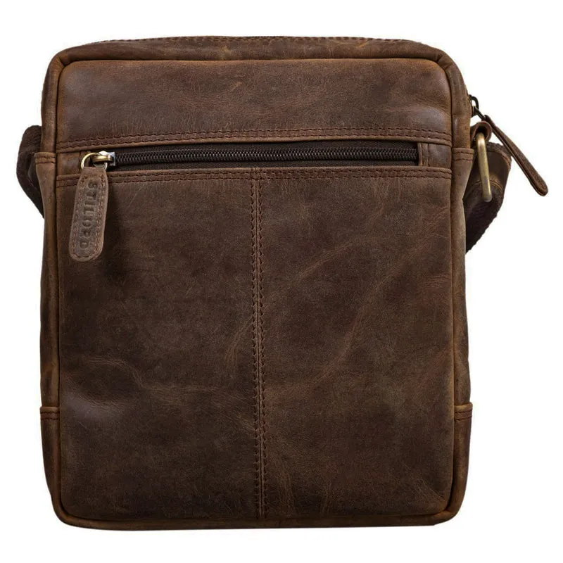 B-WARE "Jamie" Herren Ledertasche Umhängetasche klein