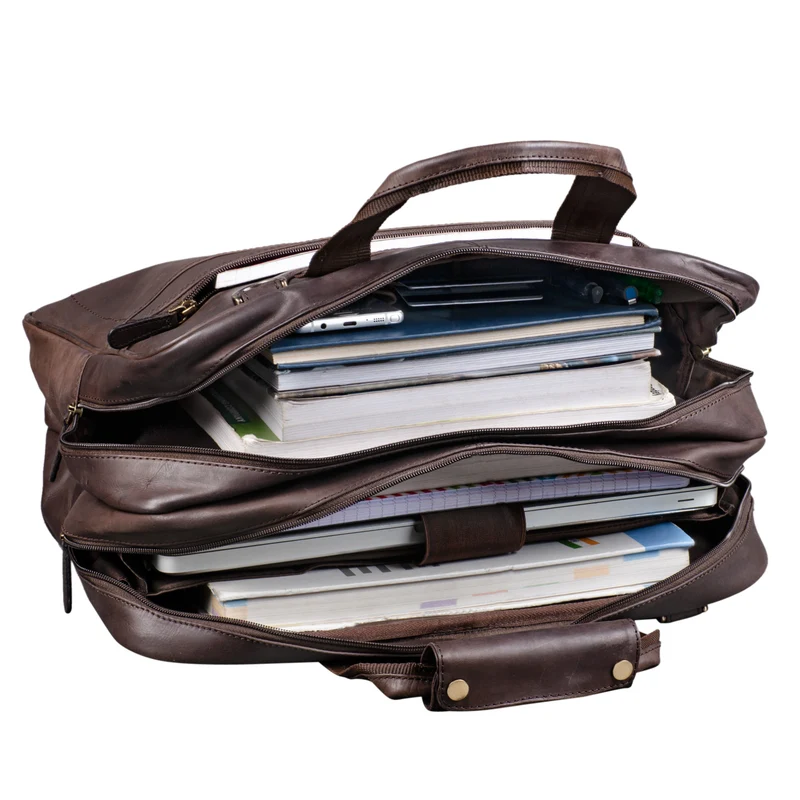B-WARE "Astor" Große Lehrertasche Leder