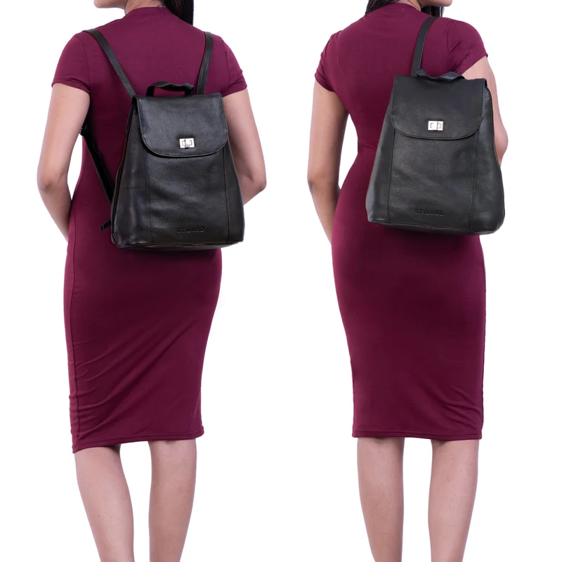 "Victoria II" Lederrucksack Damen Vintage