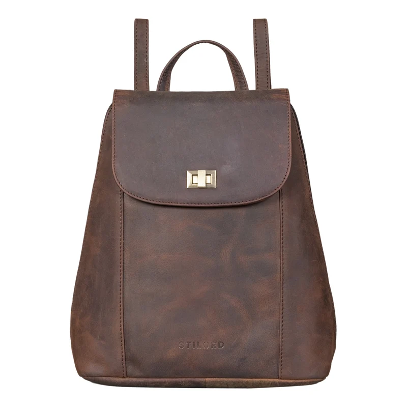 "Victoria II" Lederrucksack Damen Vintage