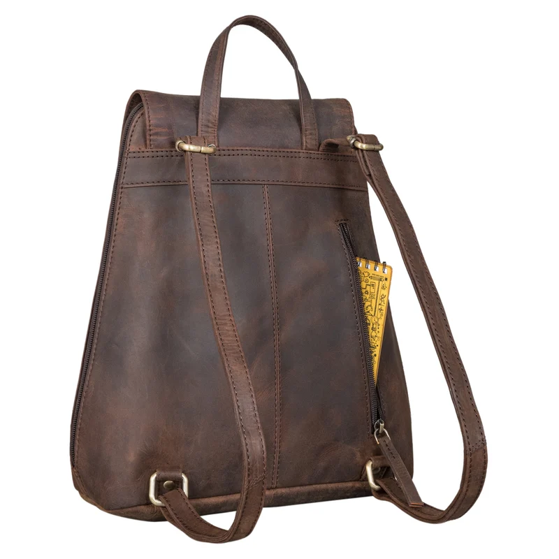 "Victoria II" Lederrucksack Damen Vintage