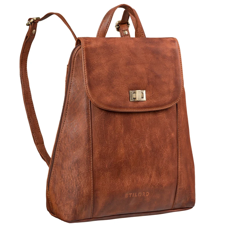 "Victoria II" Lederrucksack Damen Vintage