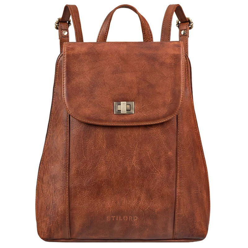 "Victoria II" Lederrucksack Damen Vintage